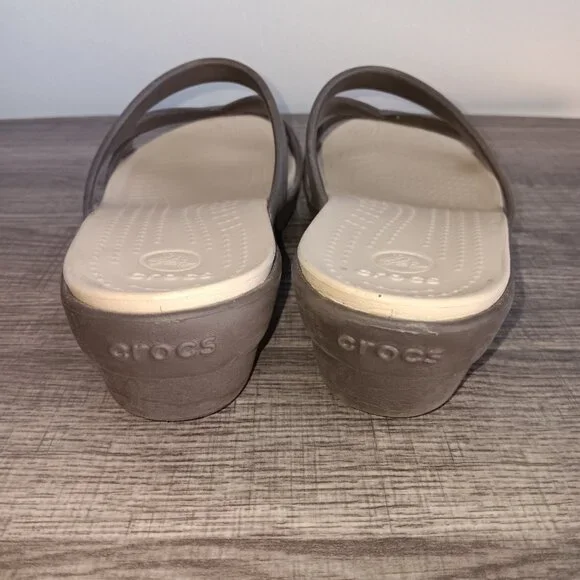 Crocs Bundle 8W Lot Sandals Brown Black - Picture 4 of 10